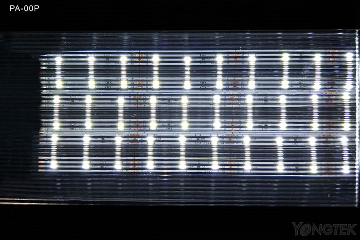 yongtek prism linear diffuser sheet light effect