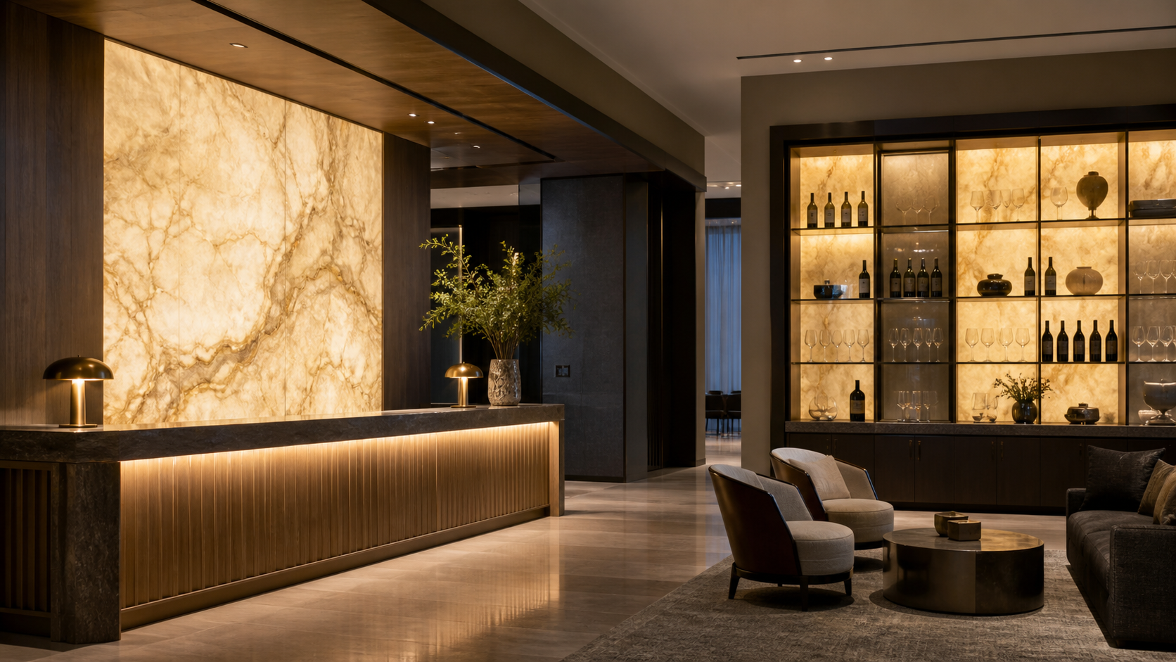 Large light guide panel for interior architectural backlighting